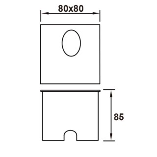 Applique murale d'extérieur à LED IP65 ASPEN Sable blanc