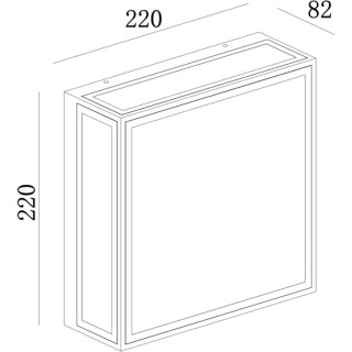 Plafonnier/Applique Extérieur IP65 BACHELOR Blanc
