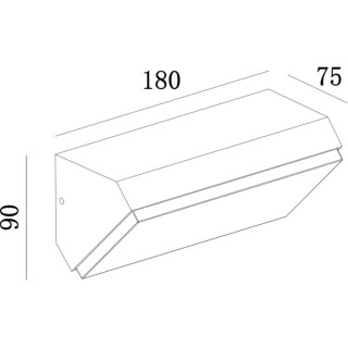 Applique d'extérieur LED IP65 SOLDEN Gris foncé