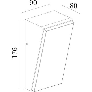 Applique d'extérieur LED IP65 SOLDEN Gris foncé