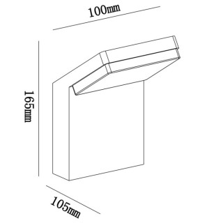 Applique d'extérieur LED IP65 ALPINE Blanc