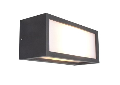 Applique d'extérieur E27 1 lumière IP65 UTAH Gris foncé