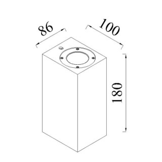Applique d'extérieur IP65 LEVI Blanc
