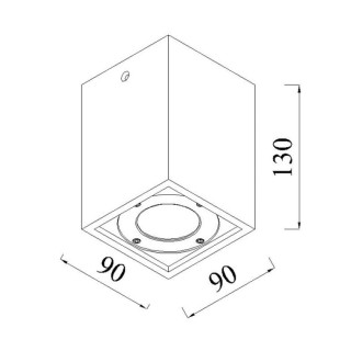 Spot de plafond IP65 LEVI Blanc