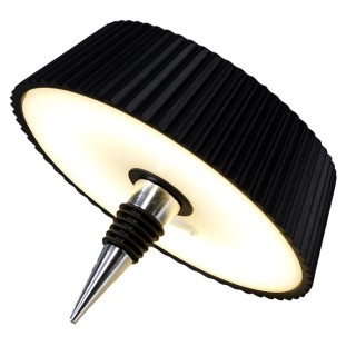 Bouchon de bouteille LED 2W 3000K rechargeable RELAX Noir