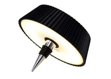 Bouchon de bouteille LED 2W 3000K rechargeable RELAX Noir