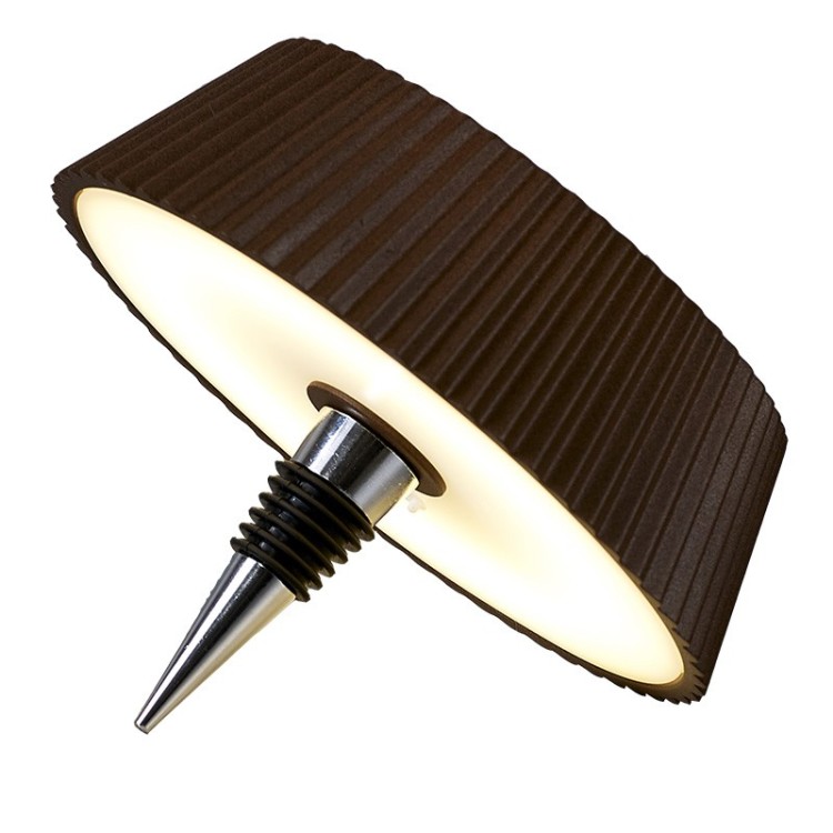 Bouchon de bouteille LED 2W 3000K rechargeable RELAX Corten