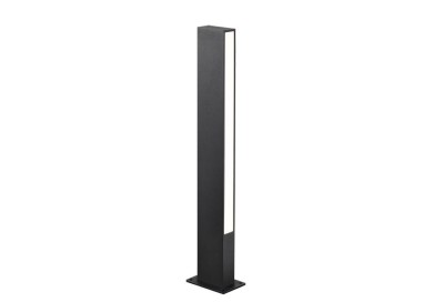 BORNE 60CM IP65 10W 3000K NOIRE LOTUS Noir