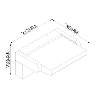 APPLIQUE MURALE LED 20W 3000K BLANC COOPER Blanc