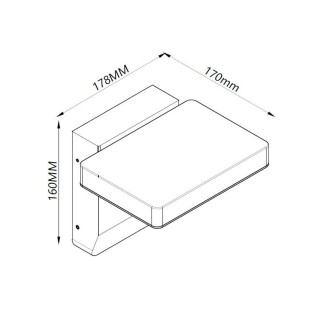 APPLIQUE MURALE LED 20W 3000K BLANC COOPER Blanc