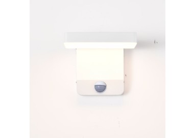 APPLIQUE MURALE LED AVEC CAPTEUR 20W 3000K BLANC COOPER Blanc