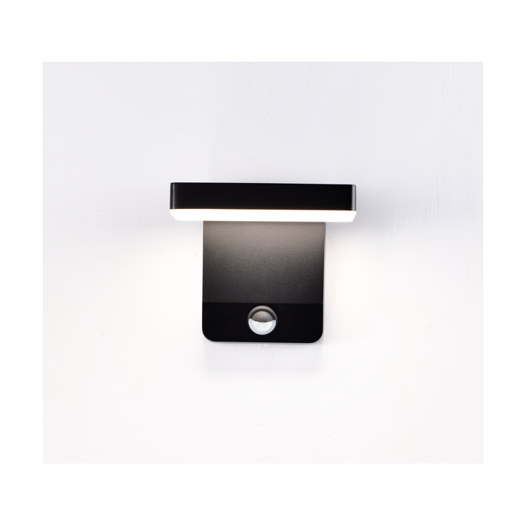 APPLIQUE MURALE LED AVEC CAPTEUR 20W 3000K NOIR COOPER Noir