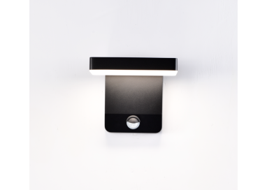 APPLIQUE MURALE LED AVEC CAPTEUR 20W 3000K NOIR COOPER Noir