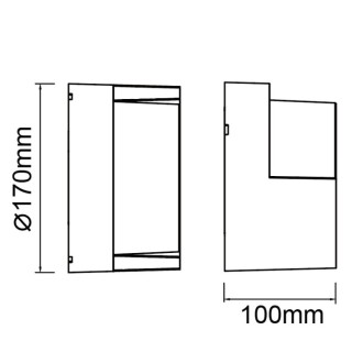 Applique d'extérieur LED blanche IP65 15W CCT CREEK Blanc