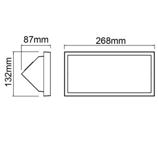 Applique d'extérieur LED blanche IP65 20 W CCT CREEK Blanc