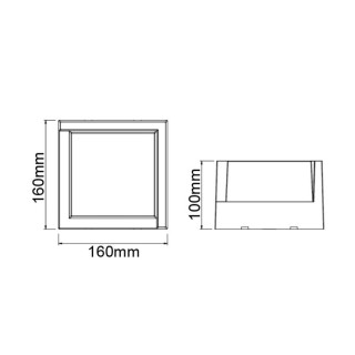Applique d'extérieur LED blanche IP65 15W CCT CREEK Blanc