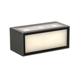 APPLIQUE LED IP65 10,5W 3000K GRIS FONCÉ CANCUN Gris foncé