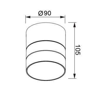 SPOT / APPLIQUE IP65 1L*GX53 BLANC SALER Blanc