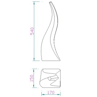 Lampe de table - IP65 FLAME Blanc