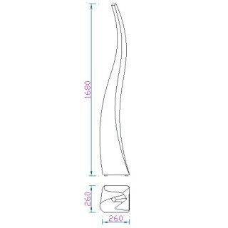 Lampadaire IP65 FLAME Blanc