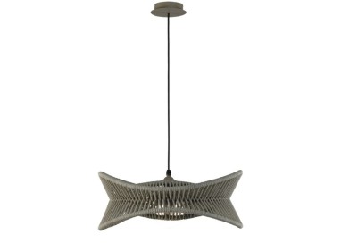 Suspension 1 lumière E27 IP44 POLINESIA Beige foncé