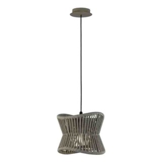 Suspension 1 lumière E27 IP44 POLINESIA Beige foncé