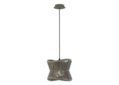 Suspension 1 lumière E27 IP44 POLINESIA Beige foncé