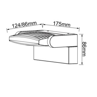 Applique murale LED 12 W 3000 K Gris foncé HOOD Gris foncé