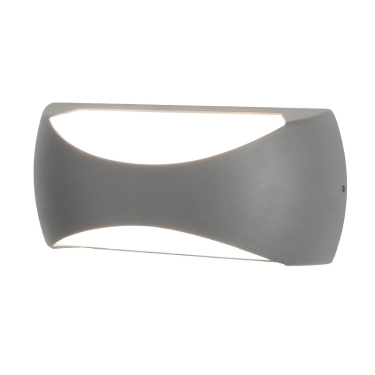 Applique murale LED 12 W 3000 K Gris foncé BUTAN Gris foncé