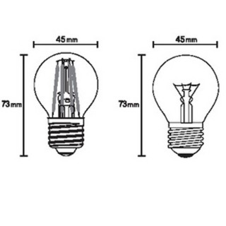 Ampoule LED E27 4W 2700K 470lm  LED**** Transparent