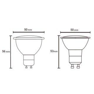 Ampoule LED GU10 6W 5000K 540lm  LED**** Blanc
