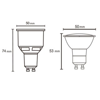 Ampoule LED GU10 9W 3000K 800lm  LED**** Blanc