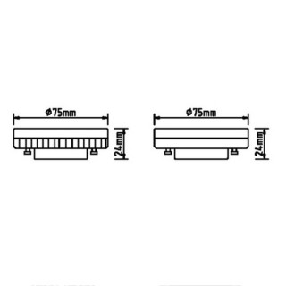 Ampoule LED GX53 9W 3000K 730lm  LED**** Blanc