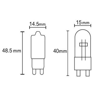 Ampoule LED G9 2,5 W 3000 K 240 lm  LED**** Transparent