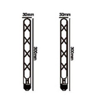 Ampoule LED E27 7W 2400K 660lm T30  LED**** Transparent