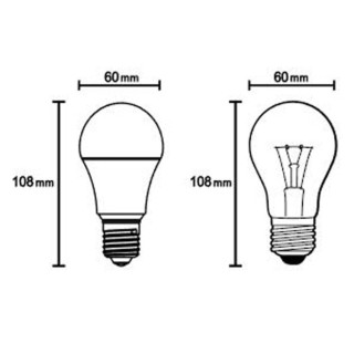 Ampoule LED E27 9W 4000K 1090lm  LED**** Blanc