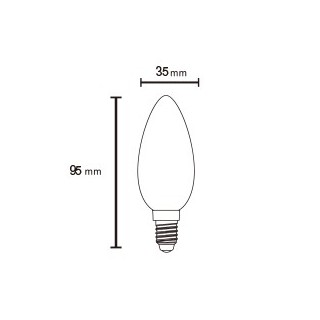 Ampoule LED E14 4W 4000K 485lm  LED**** Blanc
