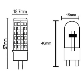 Ampoule LED G4 5W 3000K 500lm  LED**** Blanc