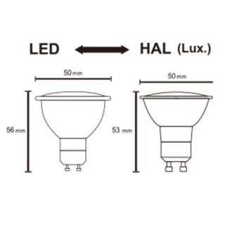 Ampoule LED GU10 7W 3000K 540lm  LED**** Blanc