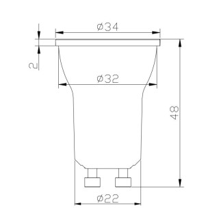Ampoule Ampoule LED MINI GU10 4W 4000K 330lm  LED**** Blanc