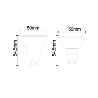 Ampoule LED GU10 2,4 W 4000 K 400 lm  LED**** Transparent