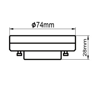 Ampoule AMPOULE LED GX53 12W DIM 2700K  LED**** Blanc