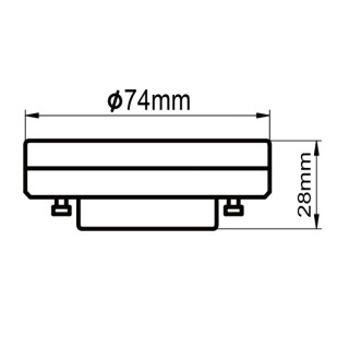 Ampoule AMPOULE LED GX53 12W DIM 4000K  LED**** Blanc