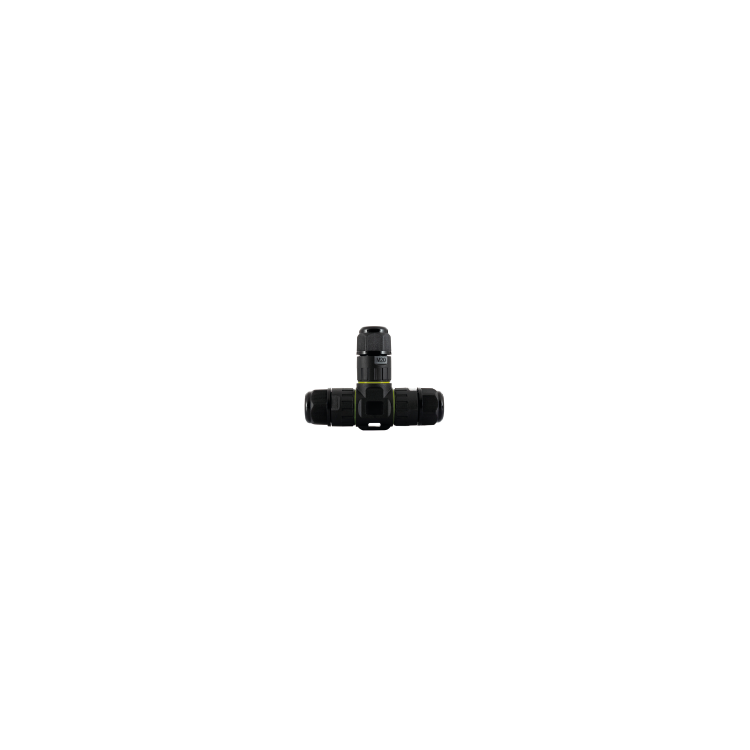 Accessoire extérieur CONNEXION IP68 RÉPARTITEUR EN T 3 PÔLES Noir Accessoire extérieur CONNEXION IP68 RÉPARTITEUR EN T 3 PÔLES Noir
