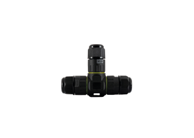 Accessoire extérieur CONNEXION IP68 RÉPARTITEUR EN T 3 PÔLES Noir