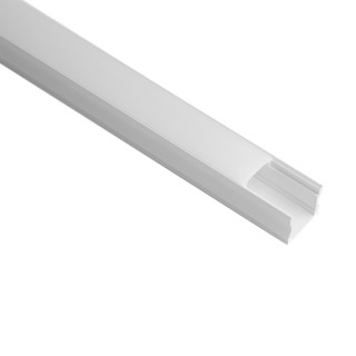 PROFILÉ ALU BLANC 2000*17.1*15,3mm TIRAS LED STRIPS Blanc