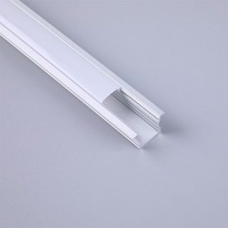 PROFIL EN ALUMINIUM ENCASTRÉ. 2000*17,3*15,3mm TIRAS LED STRIPS Aluminium