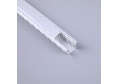 PROFIL EN ALUMINIUM ENCASTRÉ. 2000*17,3*15,3mm TIRAS LED STRIPS Aluminium