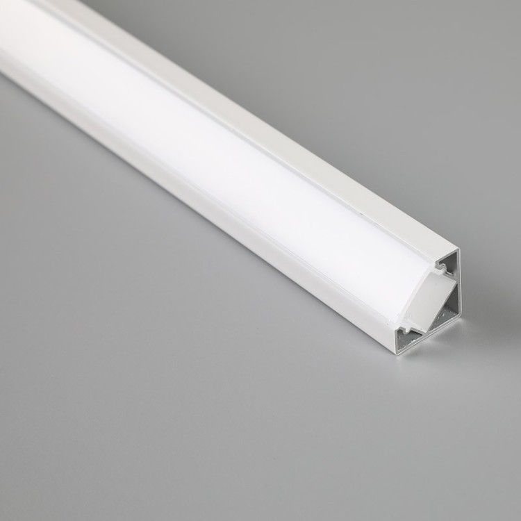 PROFIL D'ANGLE EN ALUMINIUM BLANC 2000*18*18mm TIRAS LED STRIPS Blanc