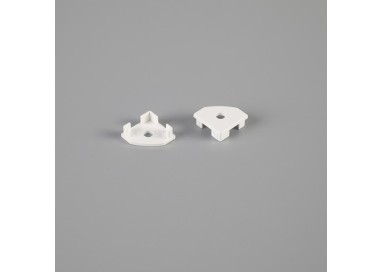 EMBOUT BLANC AVEC PROFIL DE TROU 2000*18*18mm TIRAS LED STRIPS Blanc